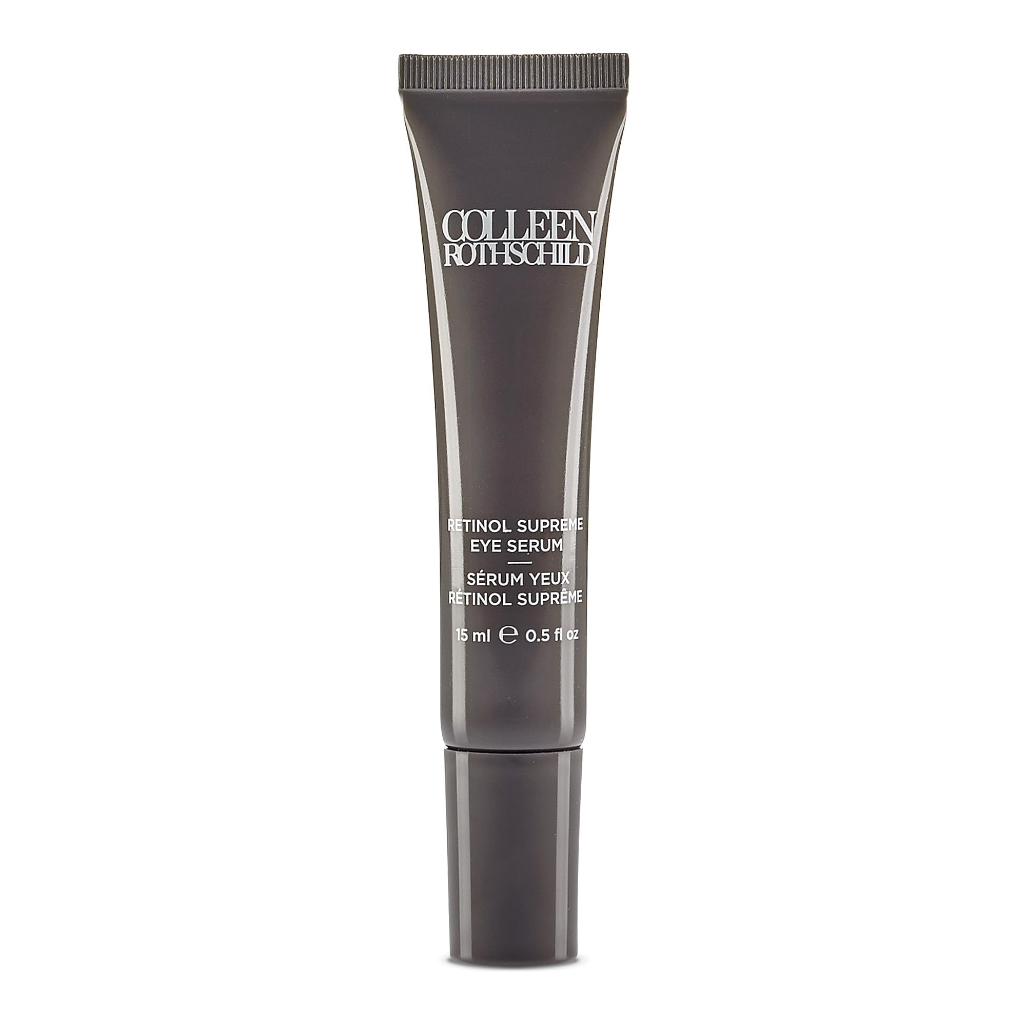 Colleen Rothschild Retinol Supreme Eye Serum bottle pour hydrates the under-eye area