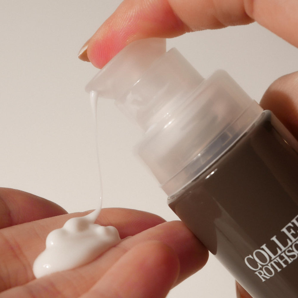 COLLEEN ROTHSCHILD serum close-up showing quick absorption for daily use