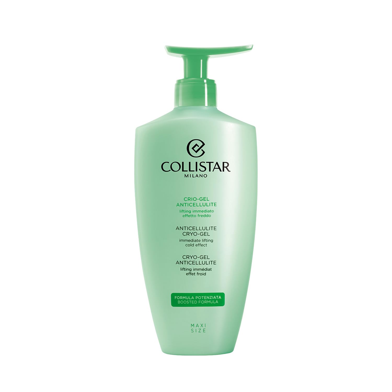 Collistar Kryo Gel bottle close-up showing a cooling sensation for refreshed skin