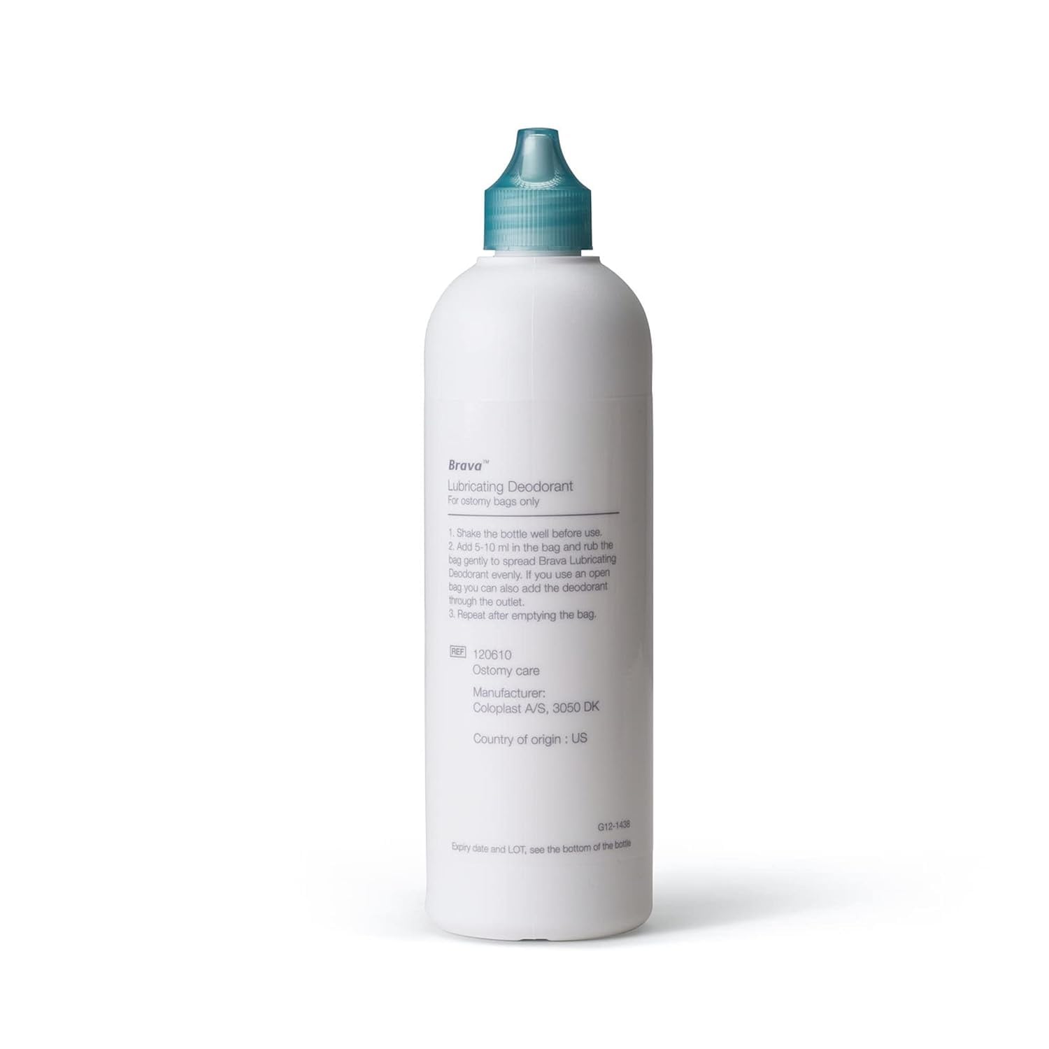 Coloplast Brava lubricating deodorant creates a slick pouch surface for easier emptying.
