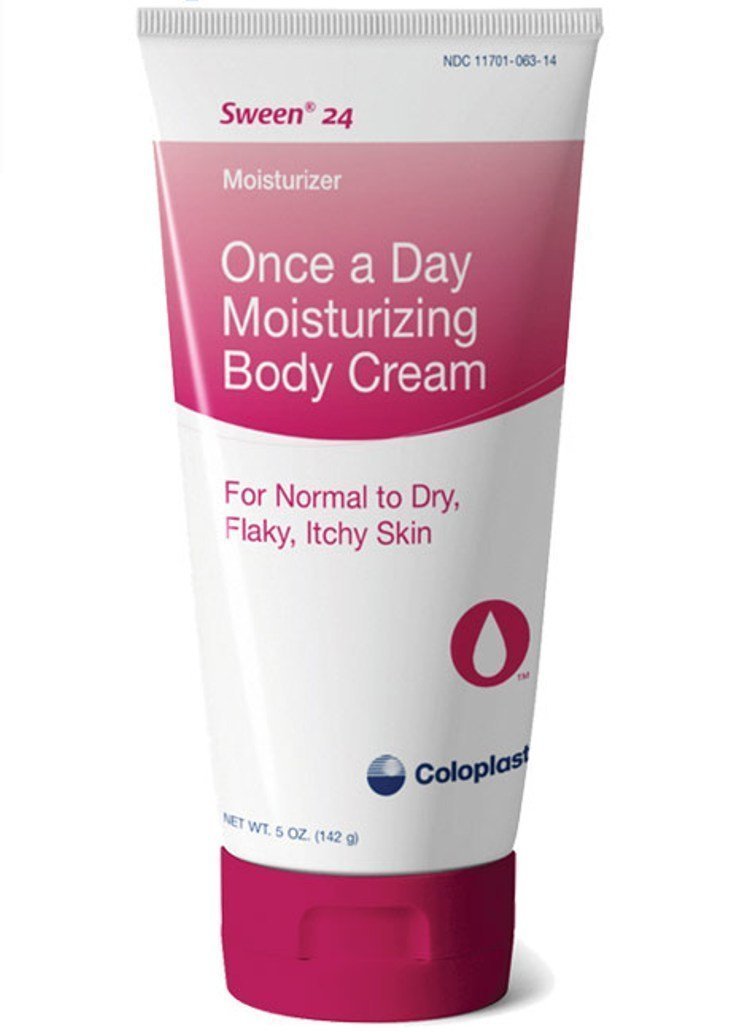 Coloplast Sween 24 unscented cream bottle for 24-hour skin moisturization and protection