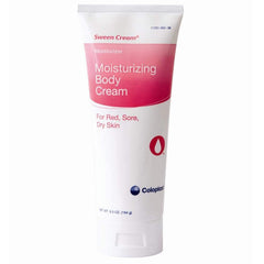 Coloplast Sween Cream scented hand and body moisturizer tube for daily hydration.