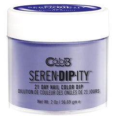Color Club Bright Night Serendipity dip powder jar close-up for rich, premium color.