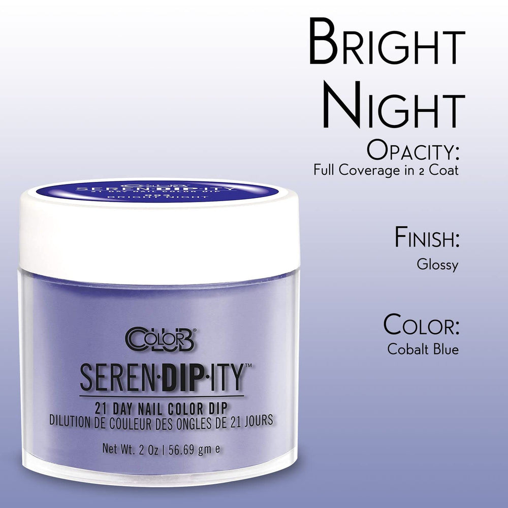 Color Club Bright Night Serendipity nail tech studio setup.