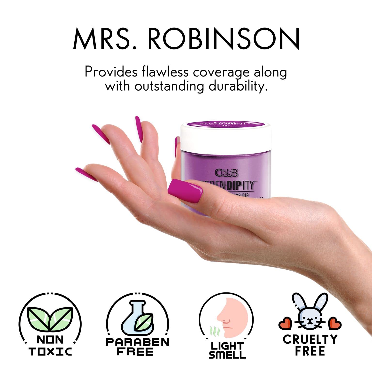 Color Club Serendipity neon packaging highlights easy-to-use dip system