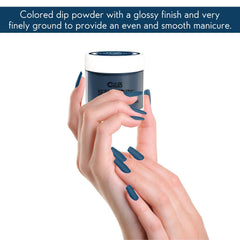 Color Club Serendipity dip powder close-up shows glossy finish for a professional look.