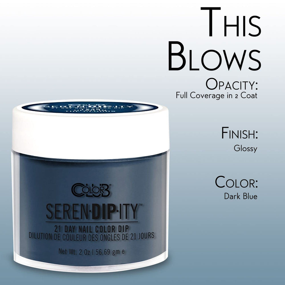 Color Club Serendipity swatch on nail tips showcasing long-wear potential.