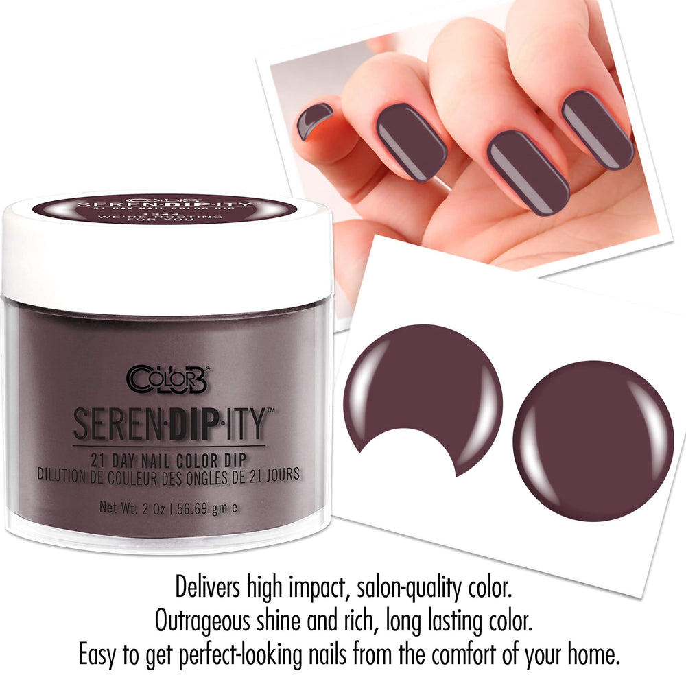 Color Club Serendipity smooth-finish swatch highlights glossy color