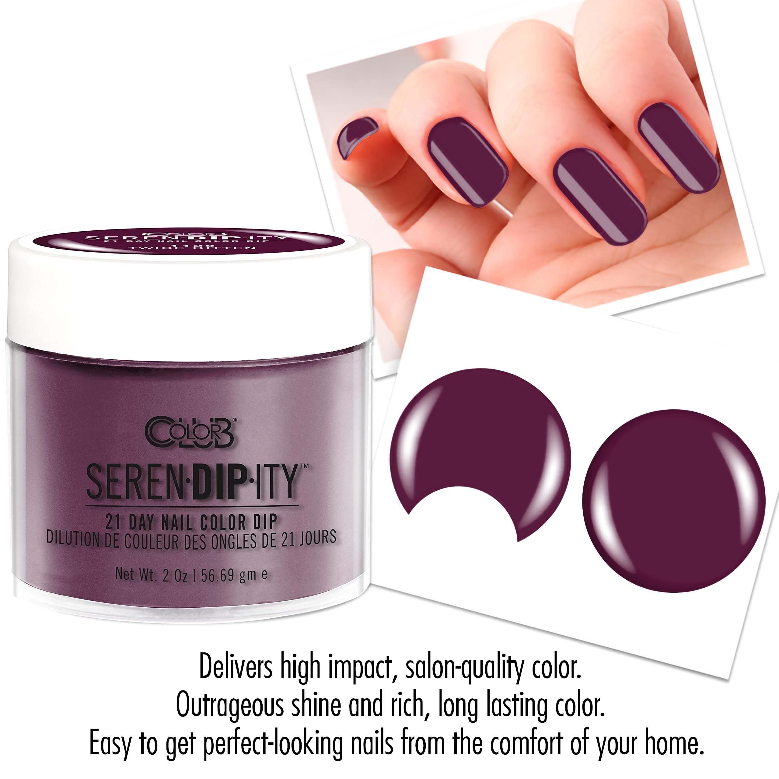 Streak-free manicure yields even color and glossy finish.