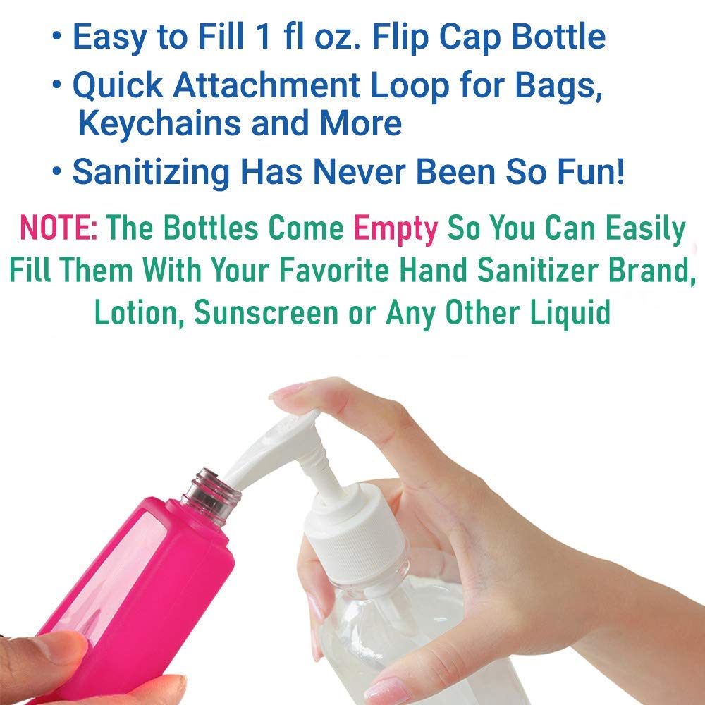 Color Land 4pc set packaging, compact 1 oz bottles for on-the-go use.