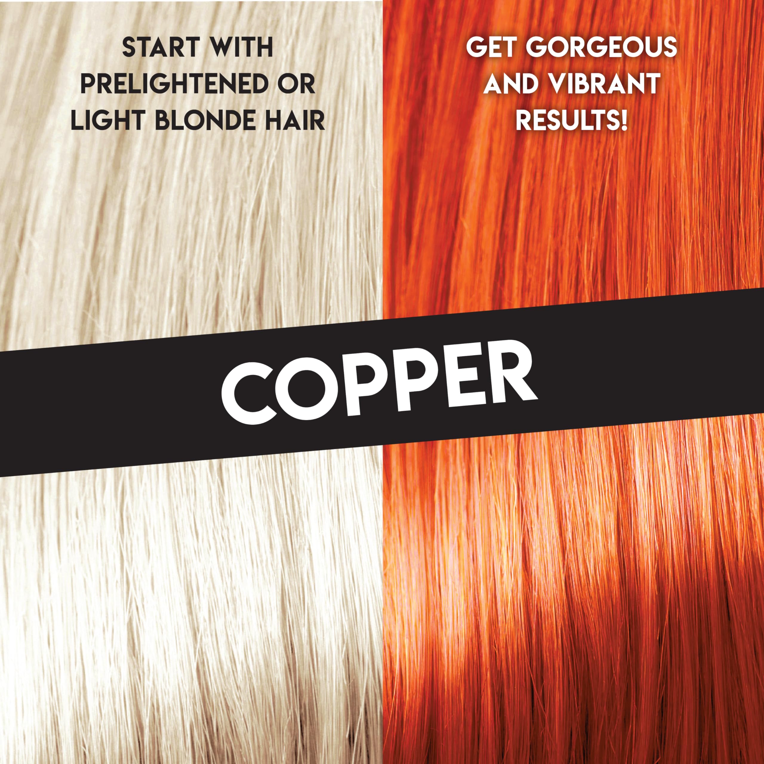 Color Lux Direct Vibes Copper applying on hair demonstrates easy DIY color.