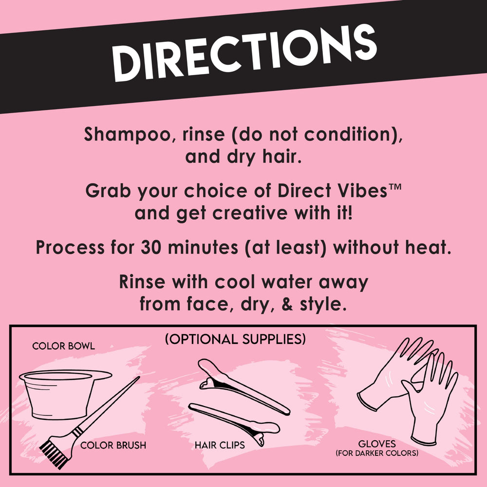 Color Lux Direct Vibes Copper mixture in conditioner base yields smooth finish.