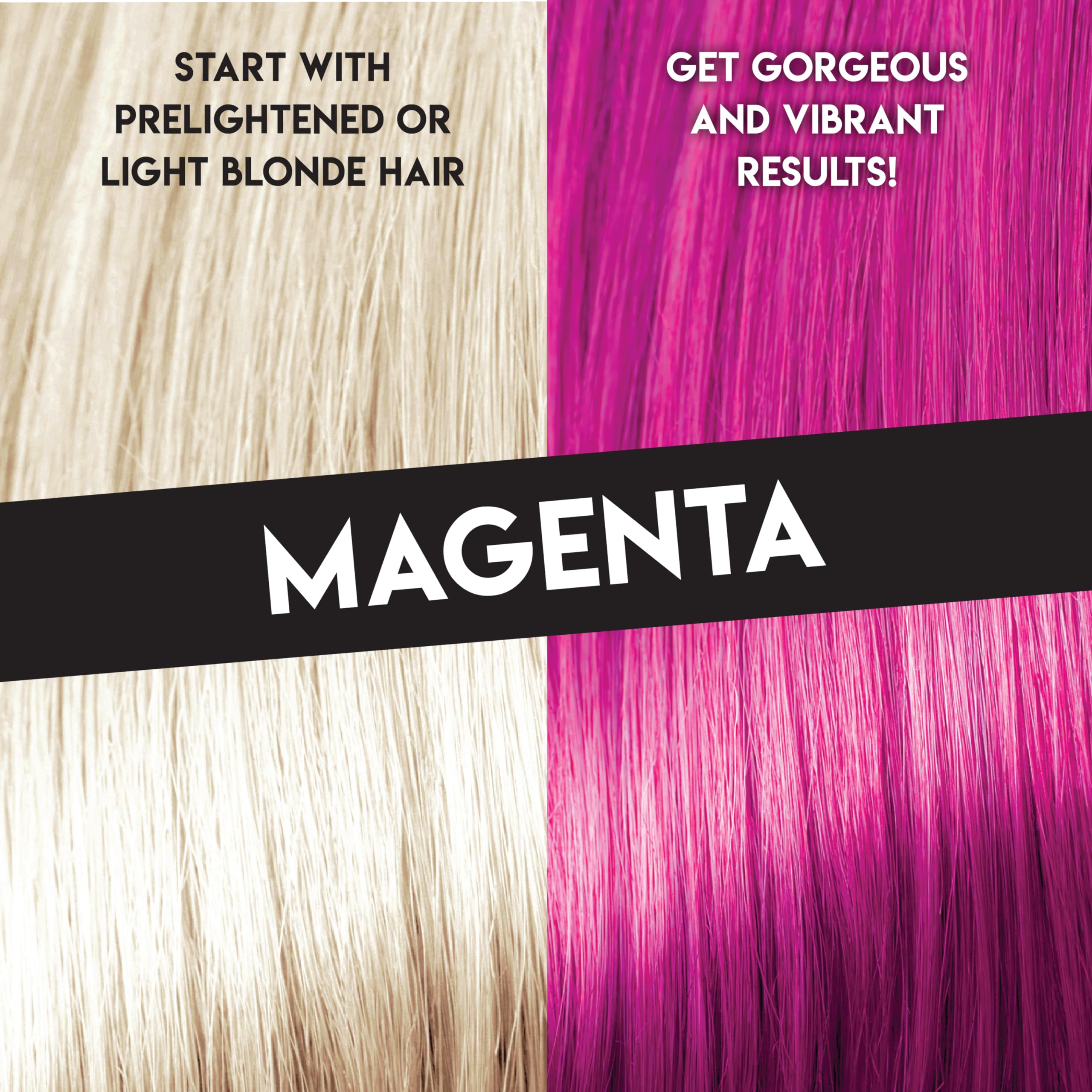 Color Lux Direct Vibes Magenta swirl demonstrating rich pigment for bold results.