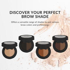 Color Me Beautiful Brow Powder Duo uses precise applicator for controlled shaping.
