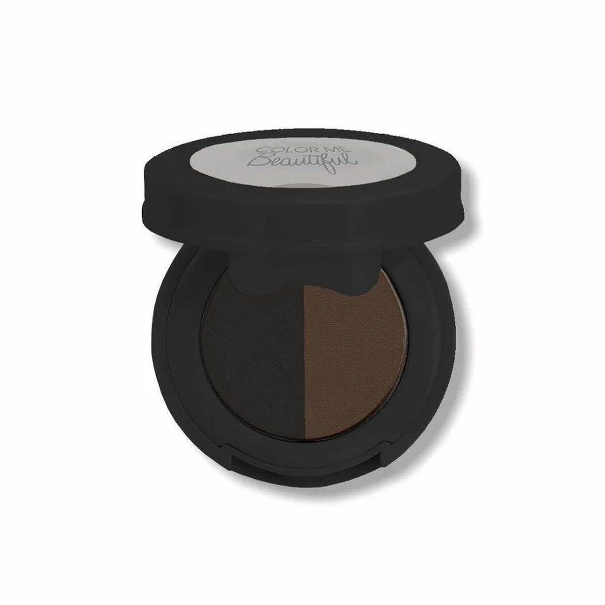 Color Me Beautiful Brow Powder Duo Coffee Bean compact provides natural, fuller brows.