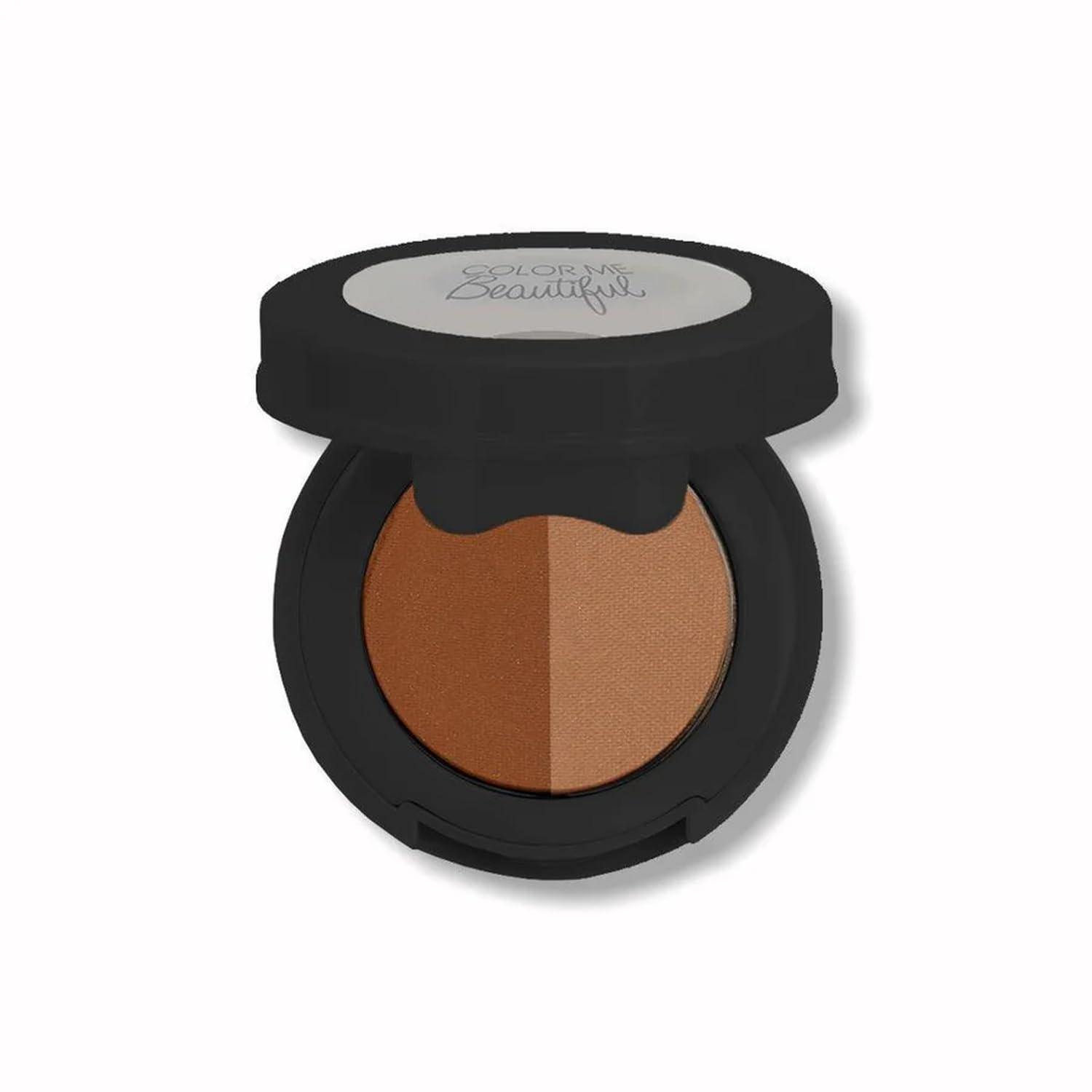 Color Me Beautiful Brow Powder Duo Gingersnap compact for defined arches and natural shading