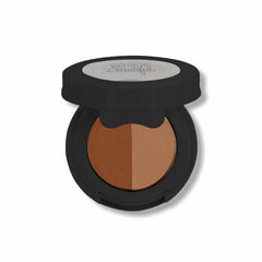 Color Me Beautiful Brow Powder Duo Gingersnap compact for defined arches and natural shading
