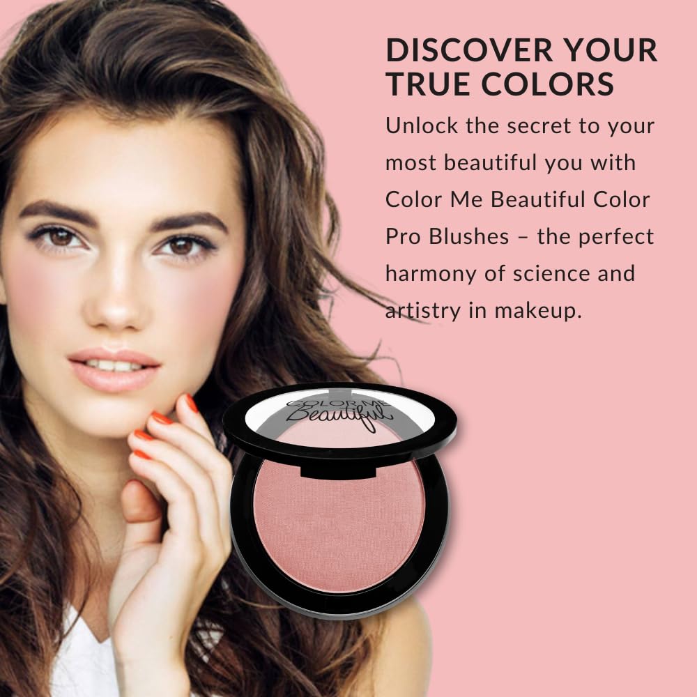Color Me Beautiful Color Pro Blush palette swatch shows variety