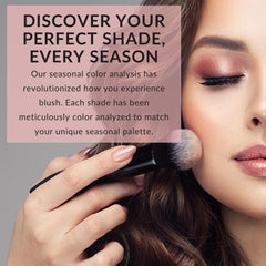 Swatch of Color Pro Blush showing rich pigment for lasting glow.