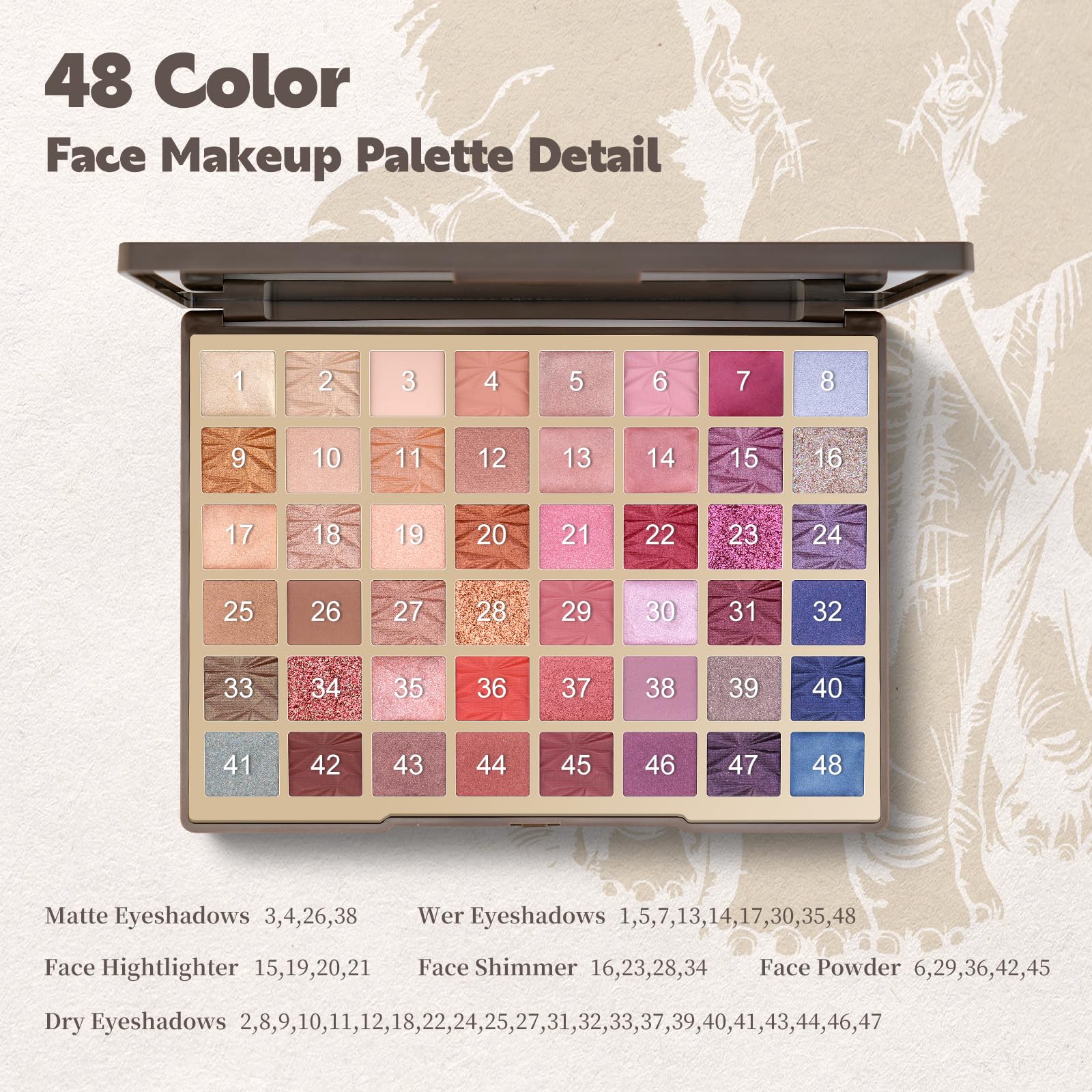 Color Nymph vegan and cruelty-free palette respectful of sensitive skin.
