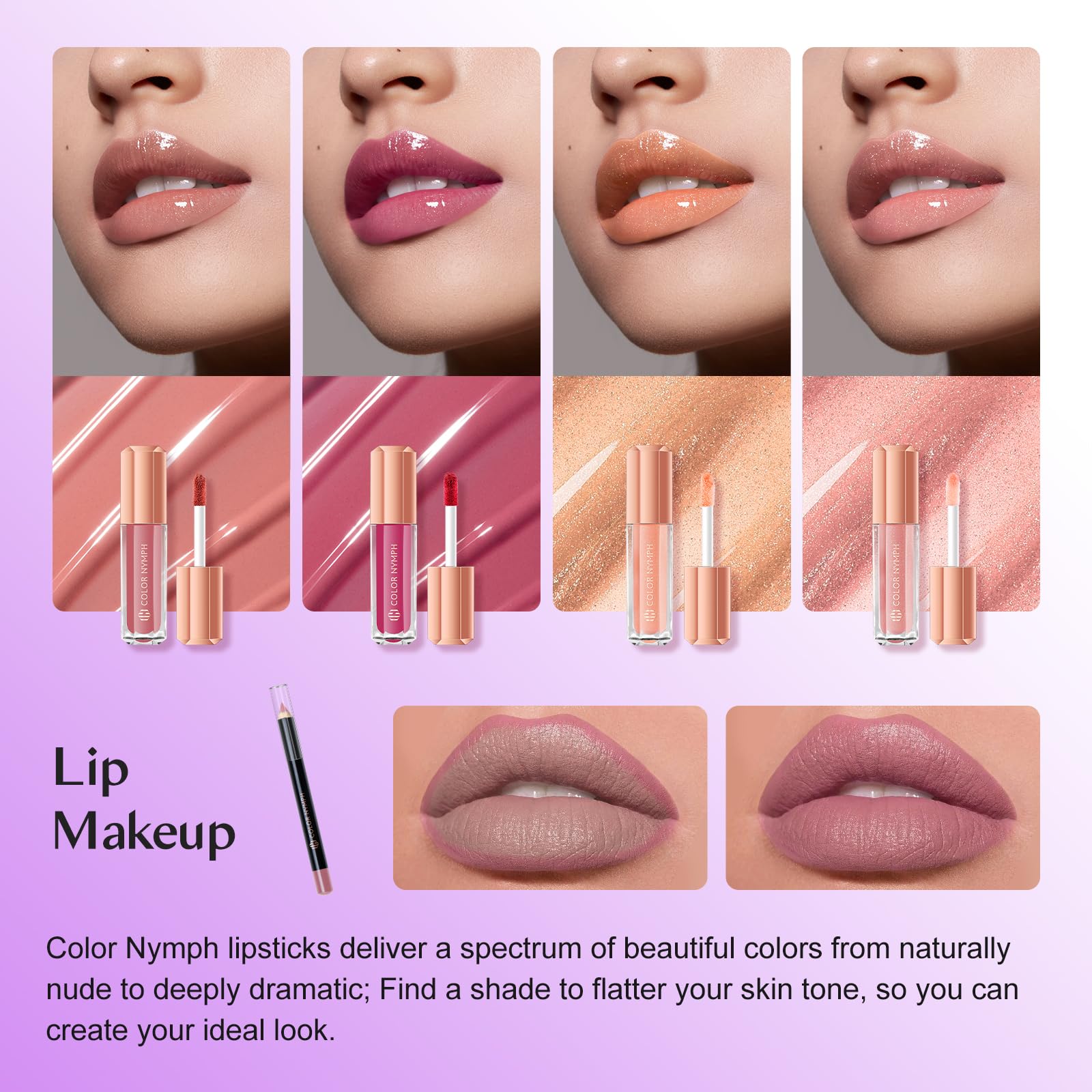 Color Nymph contour and highlighter duo helps sculpt features