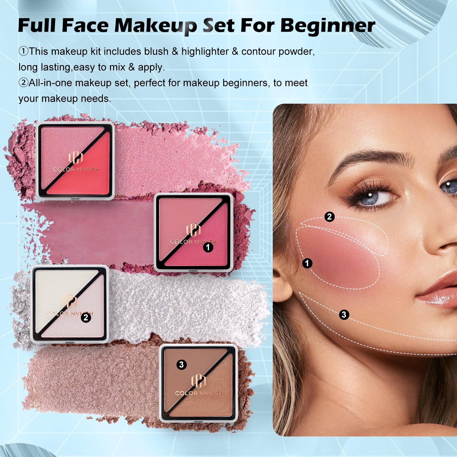Color Nymph contour powder for natural facial definition