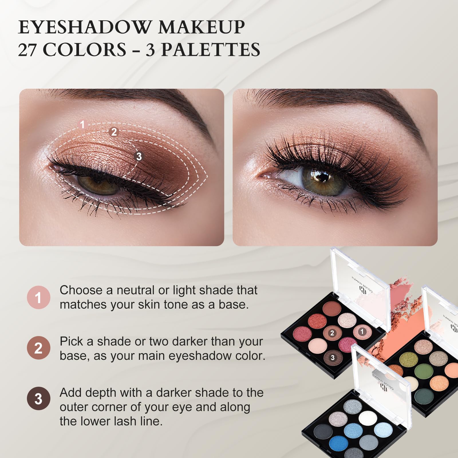 Color Nymph eyeshadow palette collection for versatile looks.