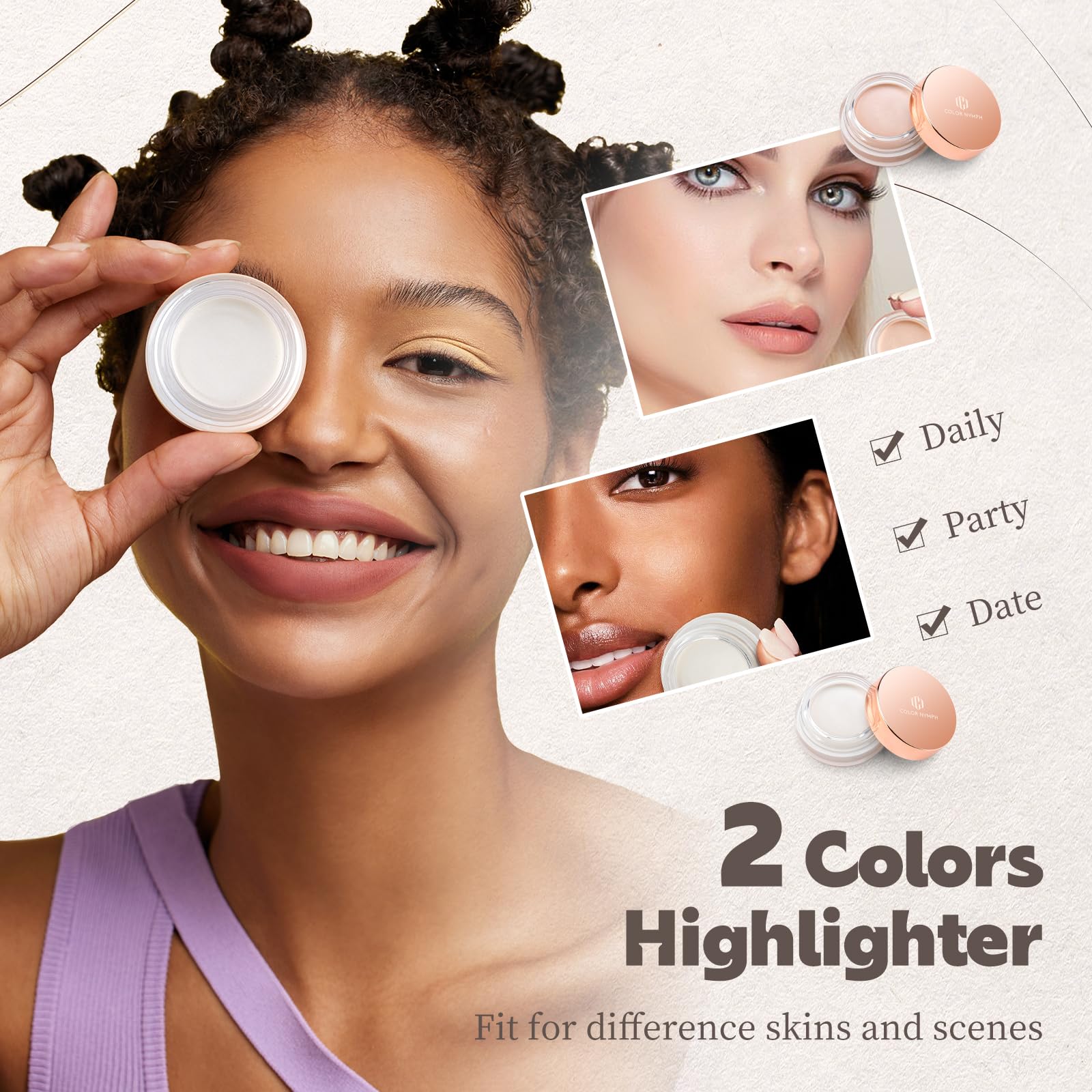Color Nymph contour stick for sculpted, natural definition.