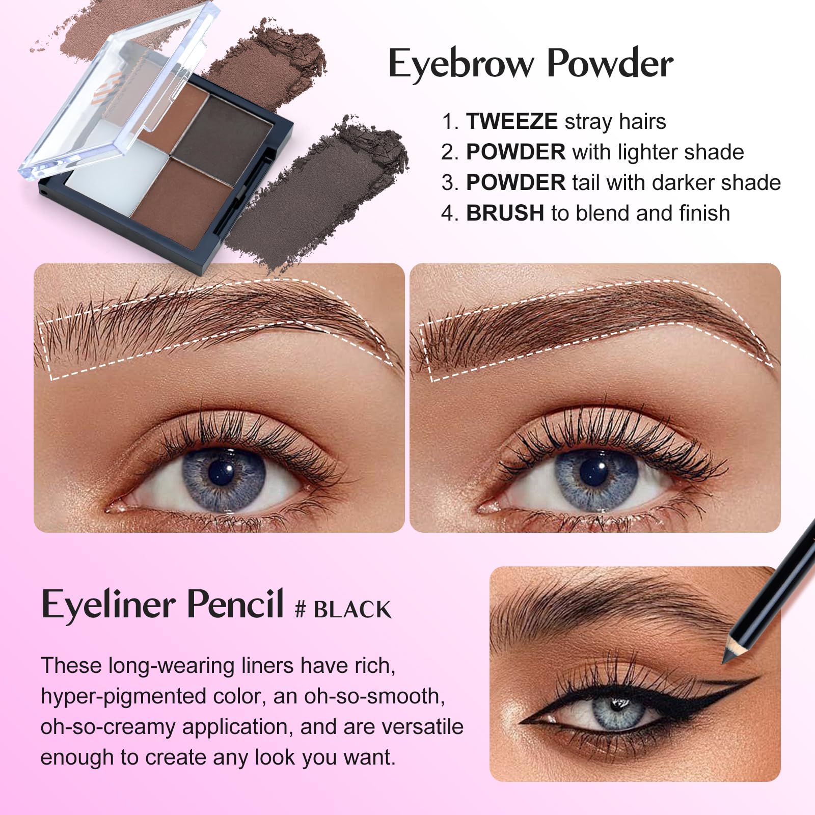 Color Nymph blush palette with four shades to brighten cheeks
