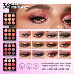 Color Nymph four-color eyebrow powder for defined, natural-looking brows