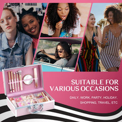 Color Nymph four-color lipgloss palette delivers soft shine and smooth application.