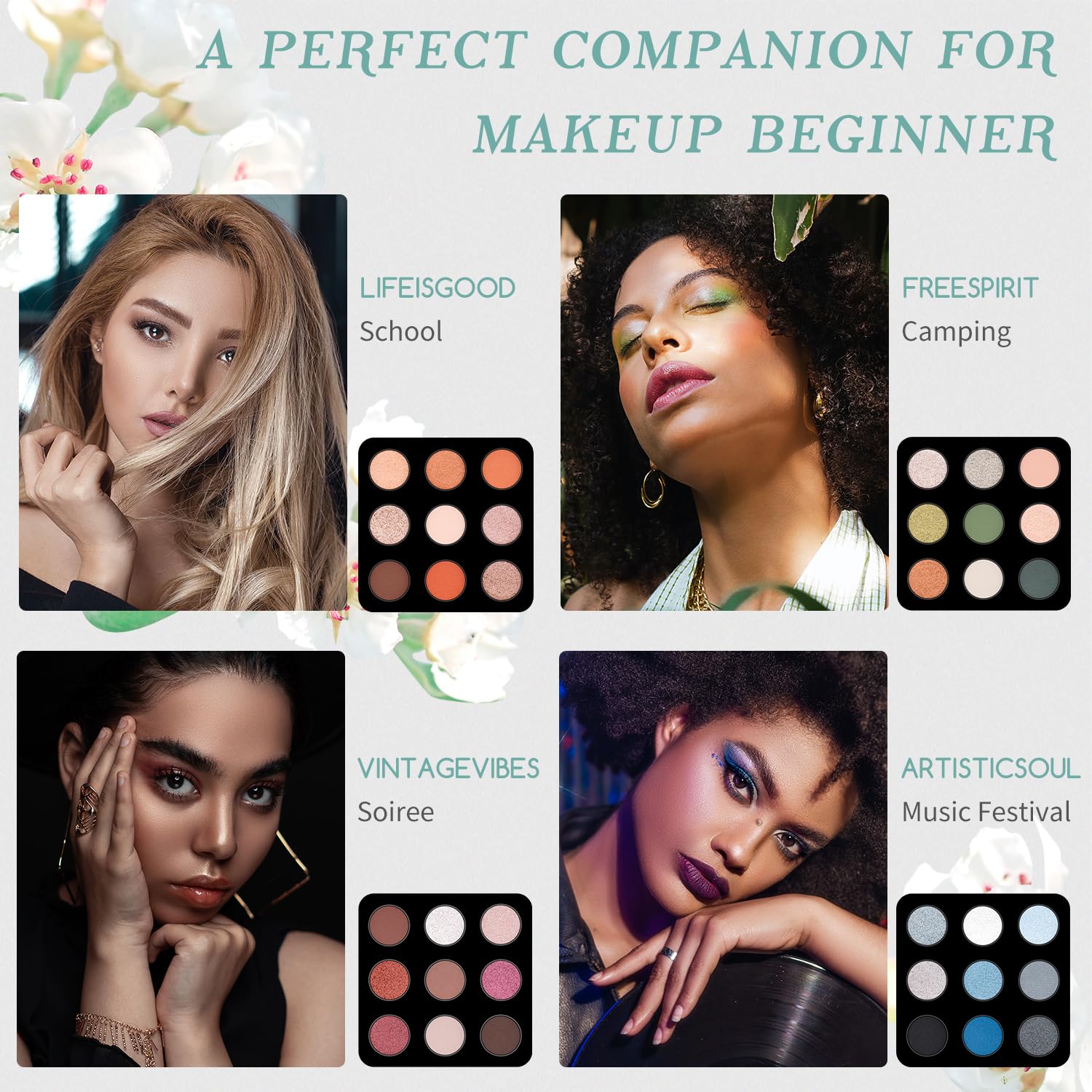 Color Nymph glitter creams with shimmer for festive accents and highlights