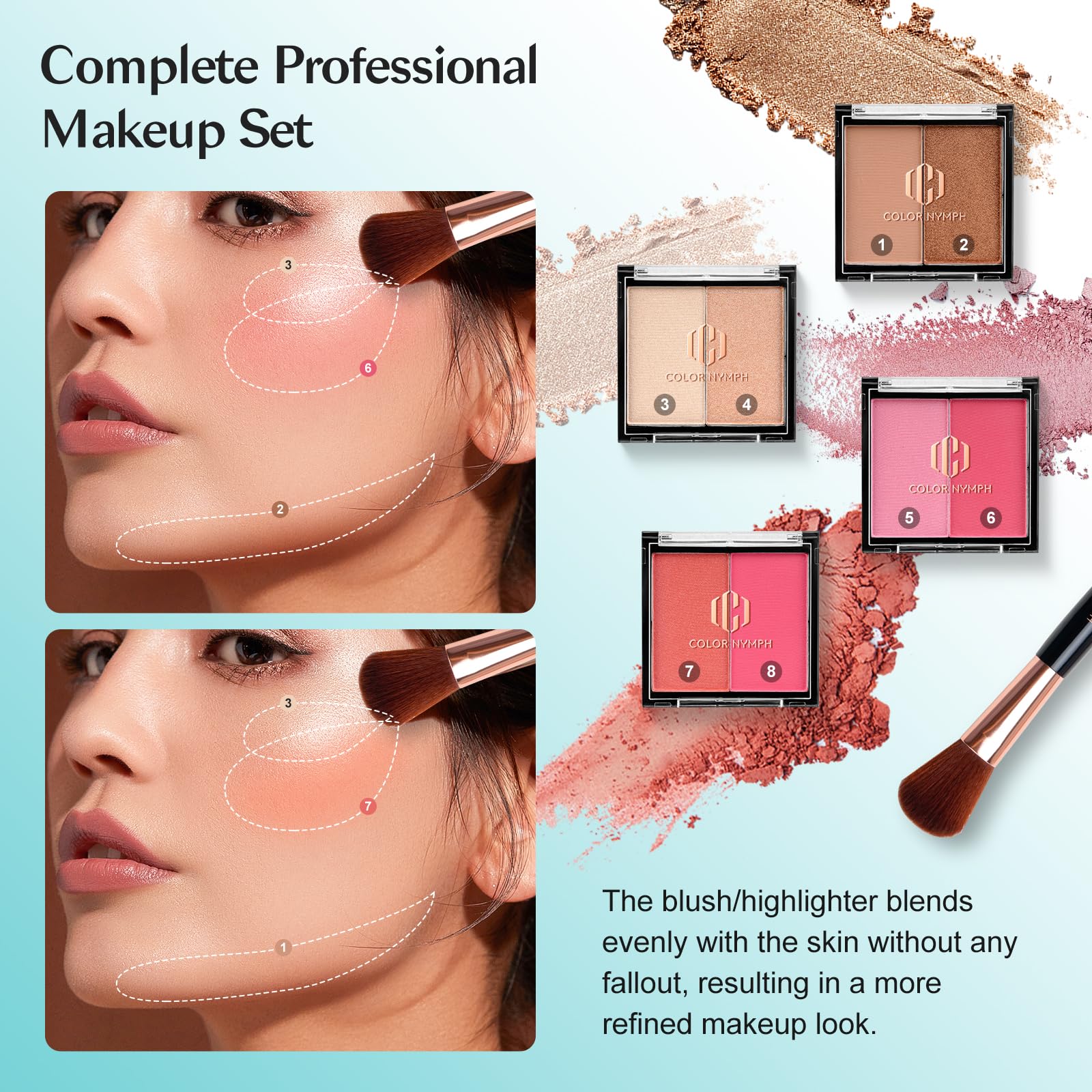 Color Nymph lip oil colors for glossy, easy lip color.