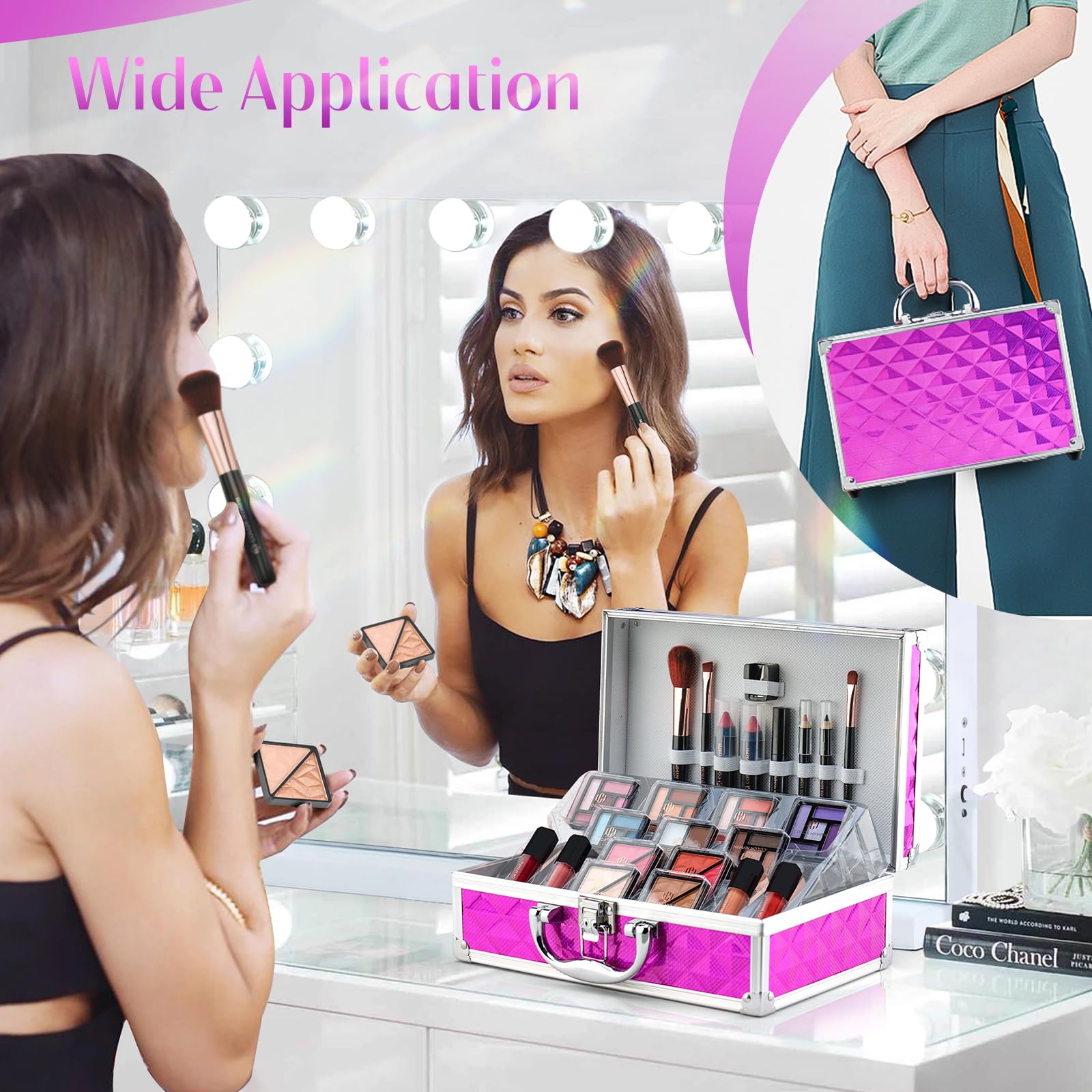 Color Nymph lipstick set with bold color options.