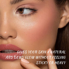 Color Nymph flower stamp applicator demonstrates easy dab-and-go blush application