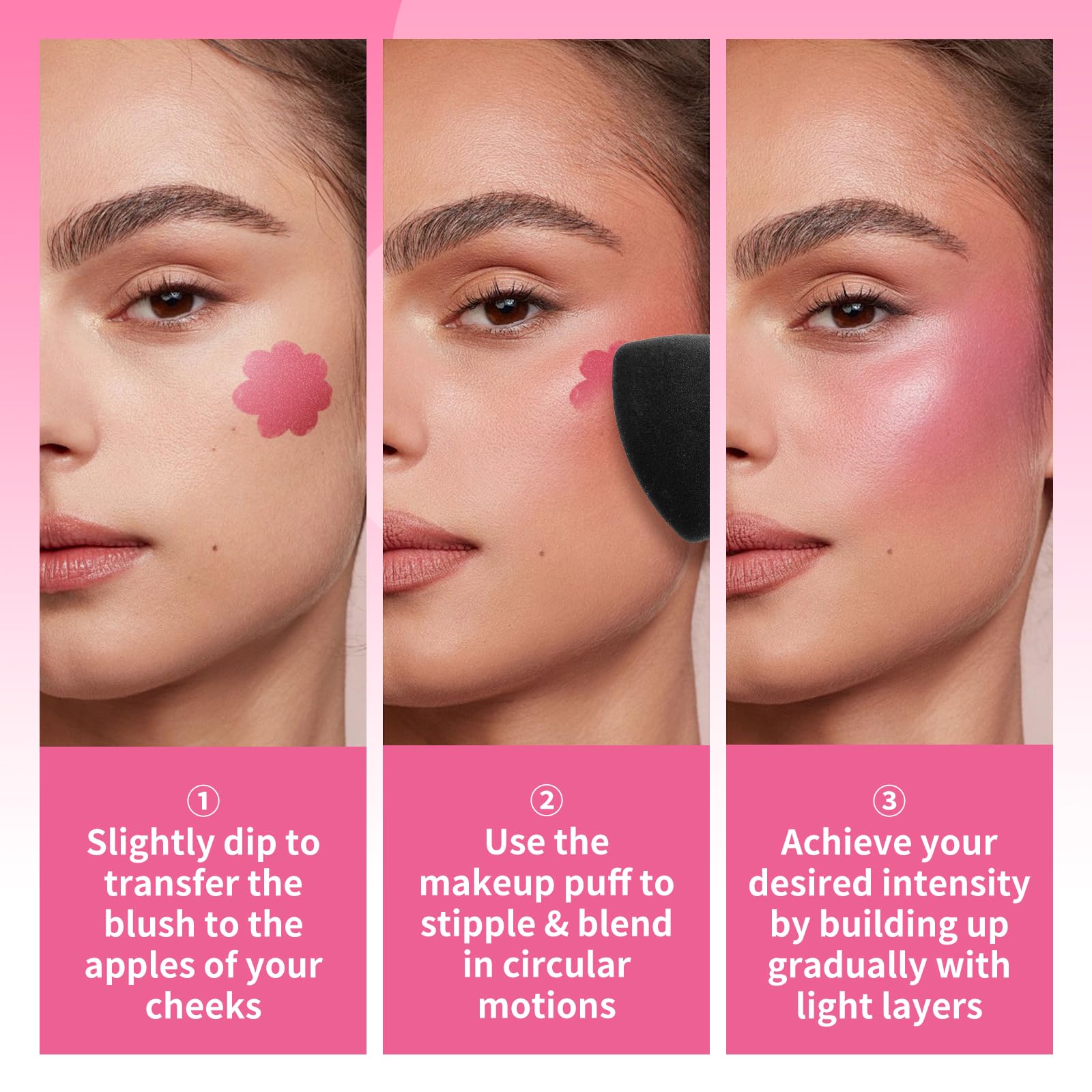 Color Nymph Trio textures highlight the hydrated, lightweight formula
