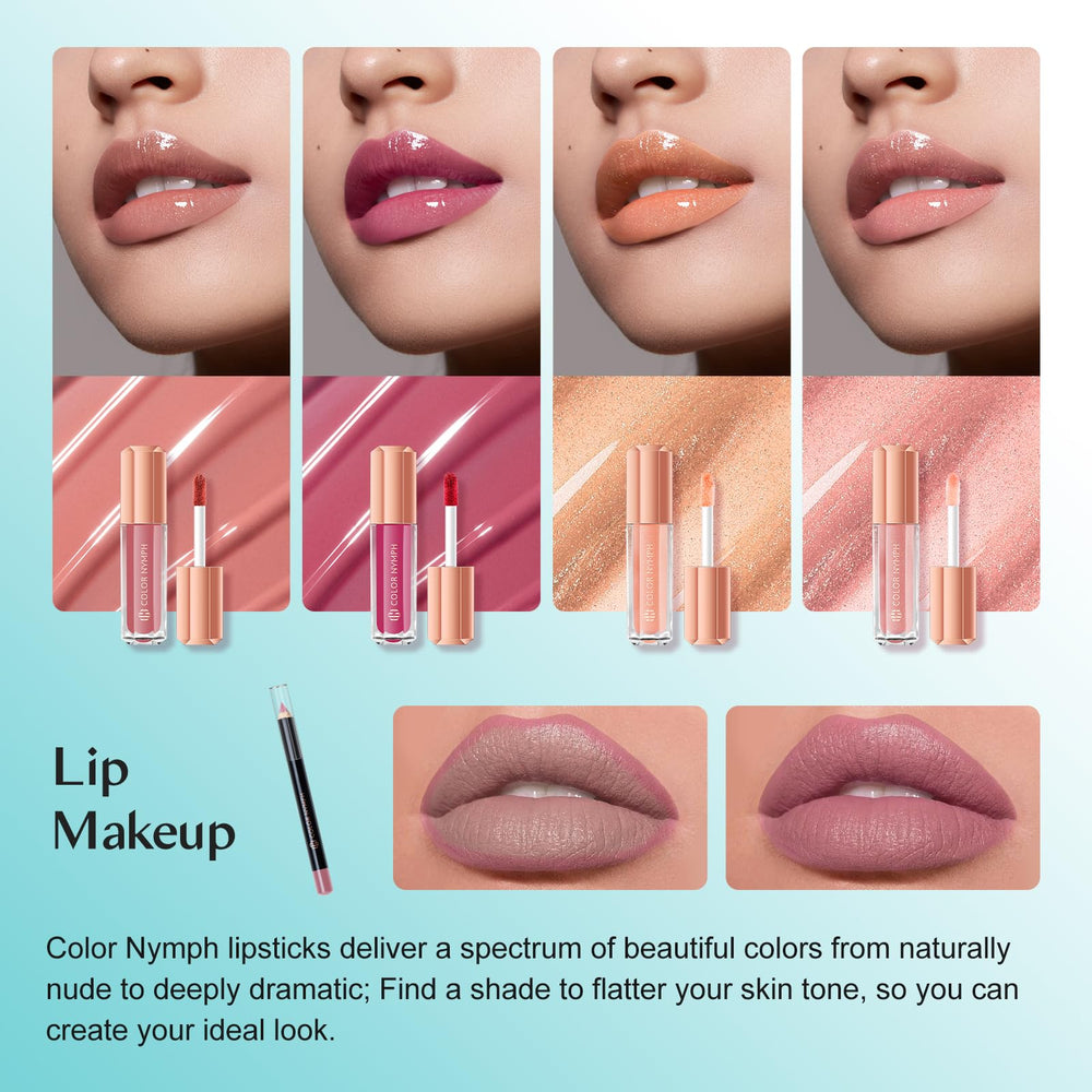 Color Nymph makeup brush set for smooth application.