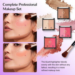 Color Nymph makeup brushes set included for precise application