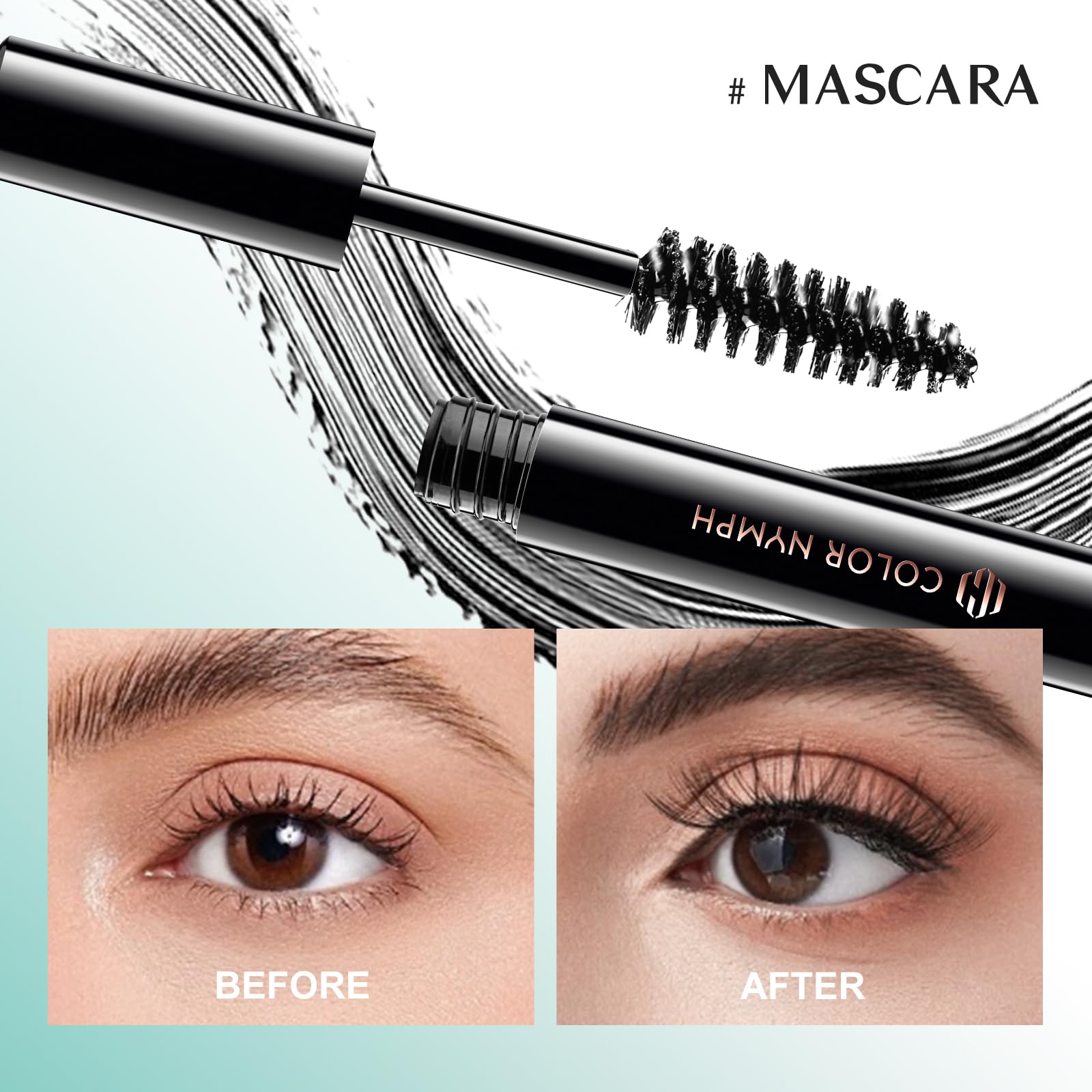 Color Nymph makeup brushes set for smooth, even application.