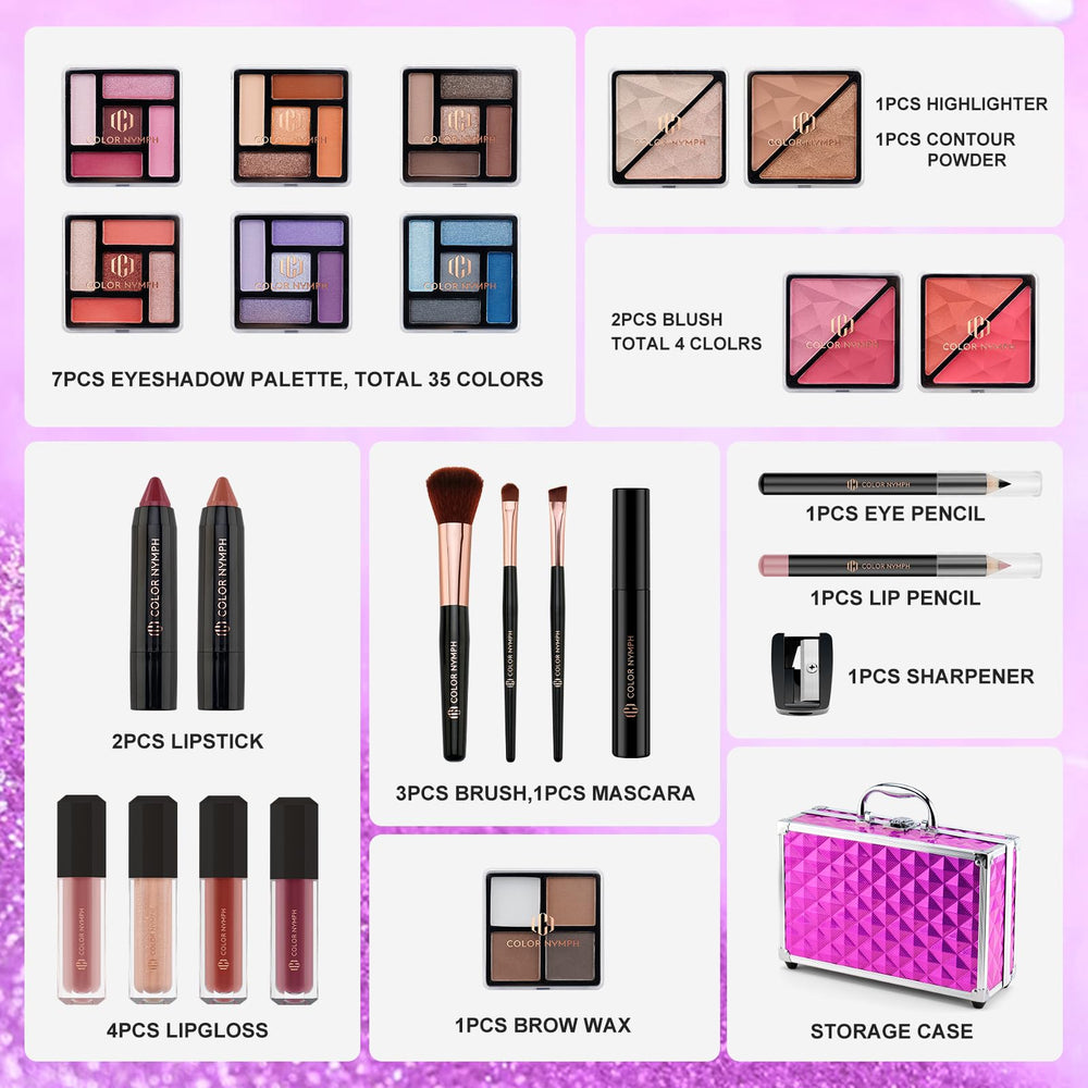 Color Nymph makeup brushes for quick complete looks.