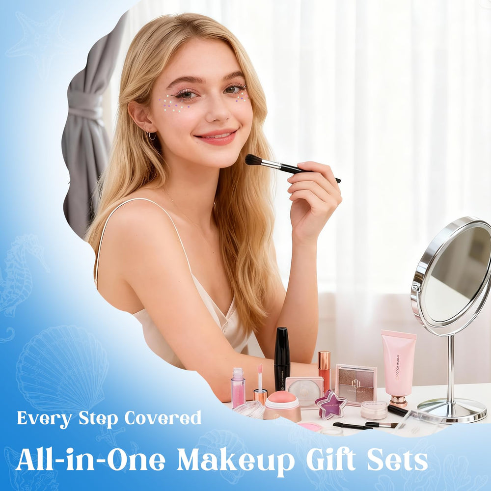Color Nymph essential makeup set with blush eyeshadow highlighter
