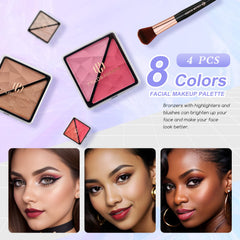 Color Nymph contour powder to define features softly.