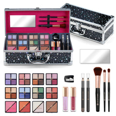 Color Nymph Starry Black train case keeps makeup organized and portable