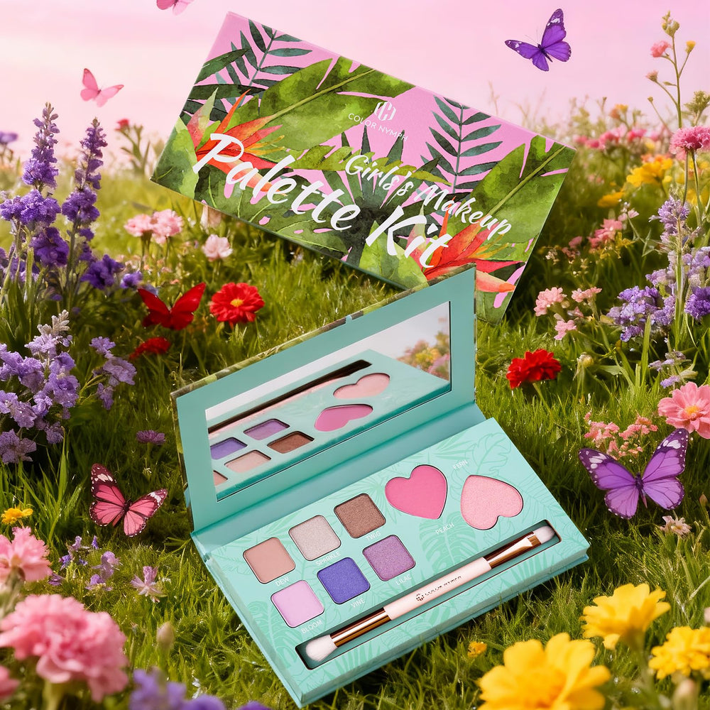 Color Nymph palette open front with eight shades for creative looks.