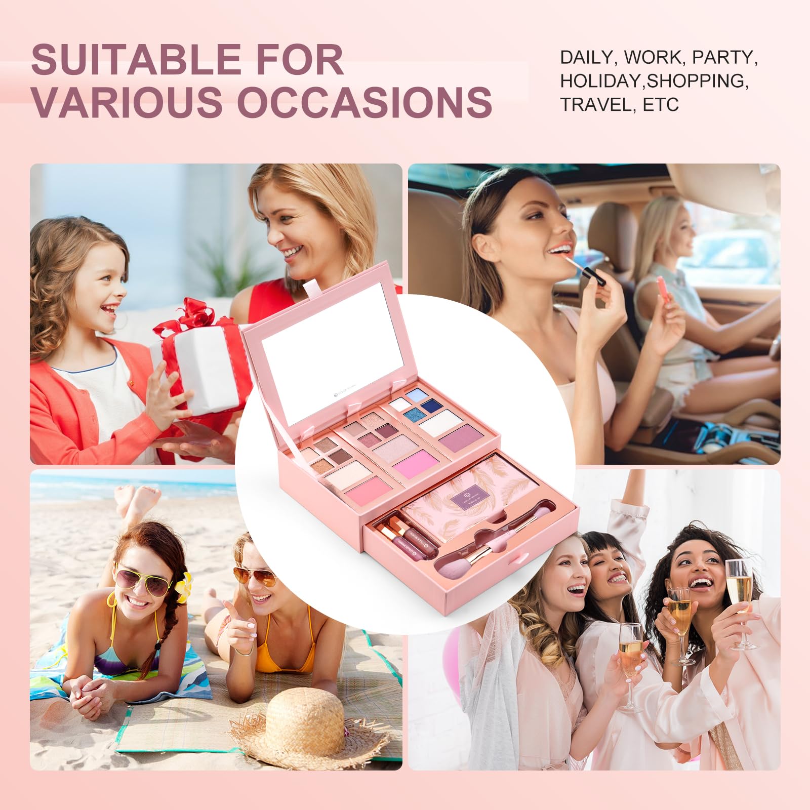 Color Nymph pink gift set shown ready for gifting occasions