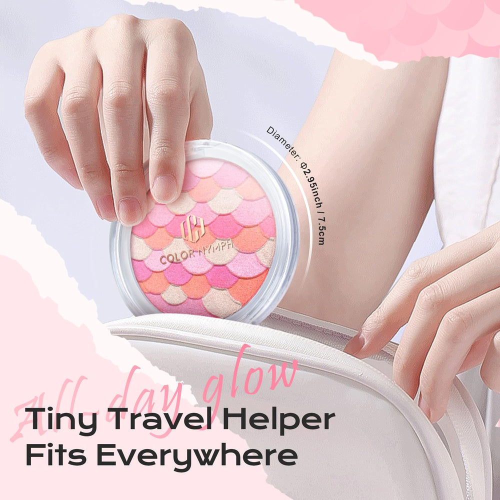 Color Nymph rose-gold shimmer highlighter adds luminous highlight