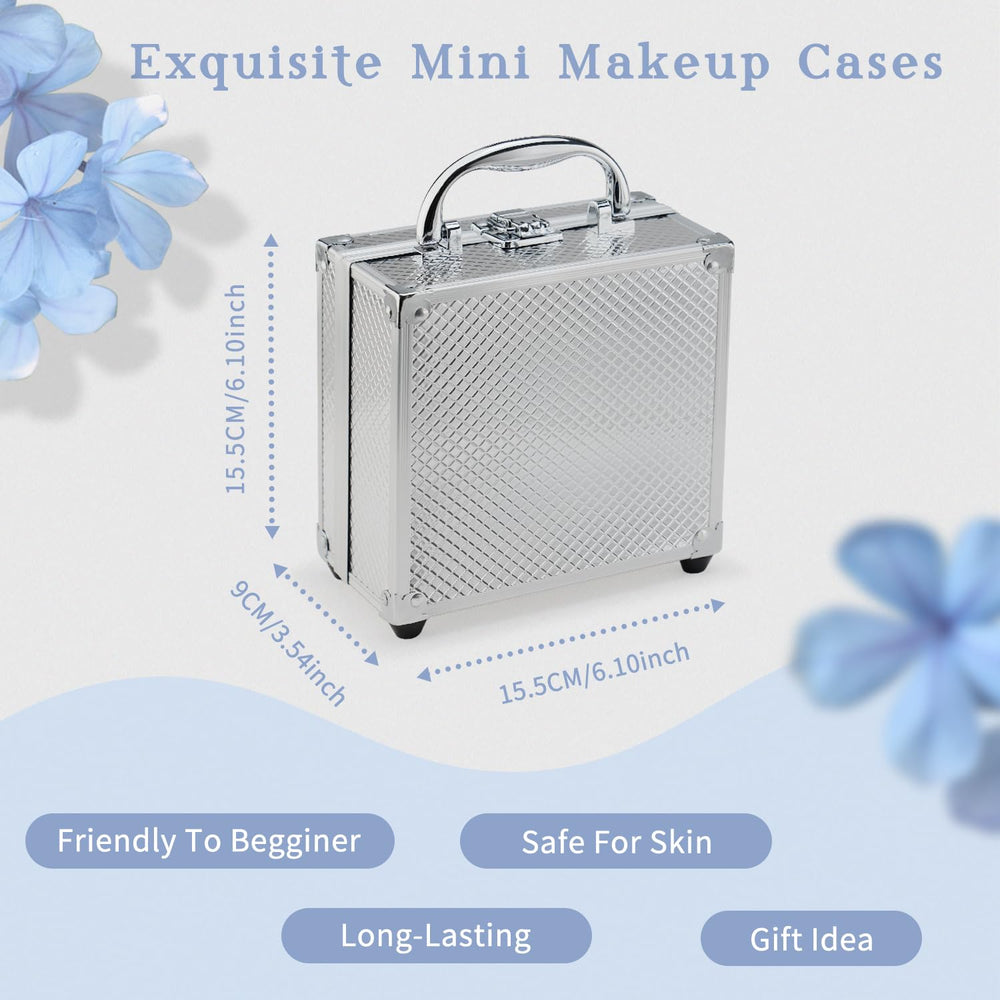 Color Nymph small train case keeps cosmetics organized and portable.