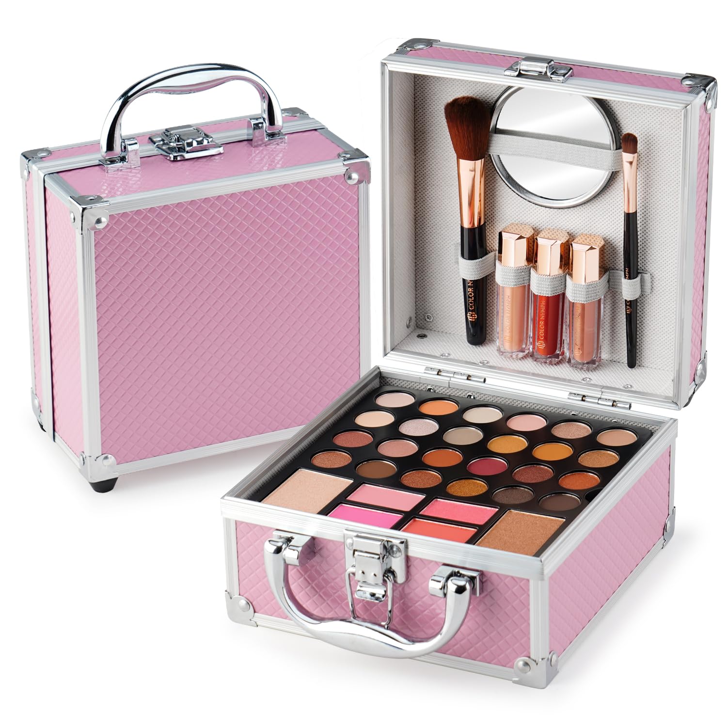 Color Nymph teens makeup kit case open, portable storage for on-the-go touch-ups.
