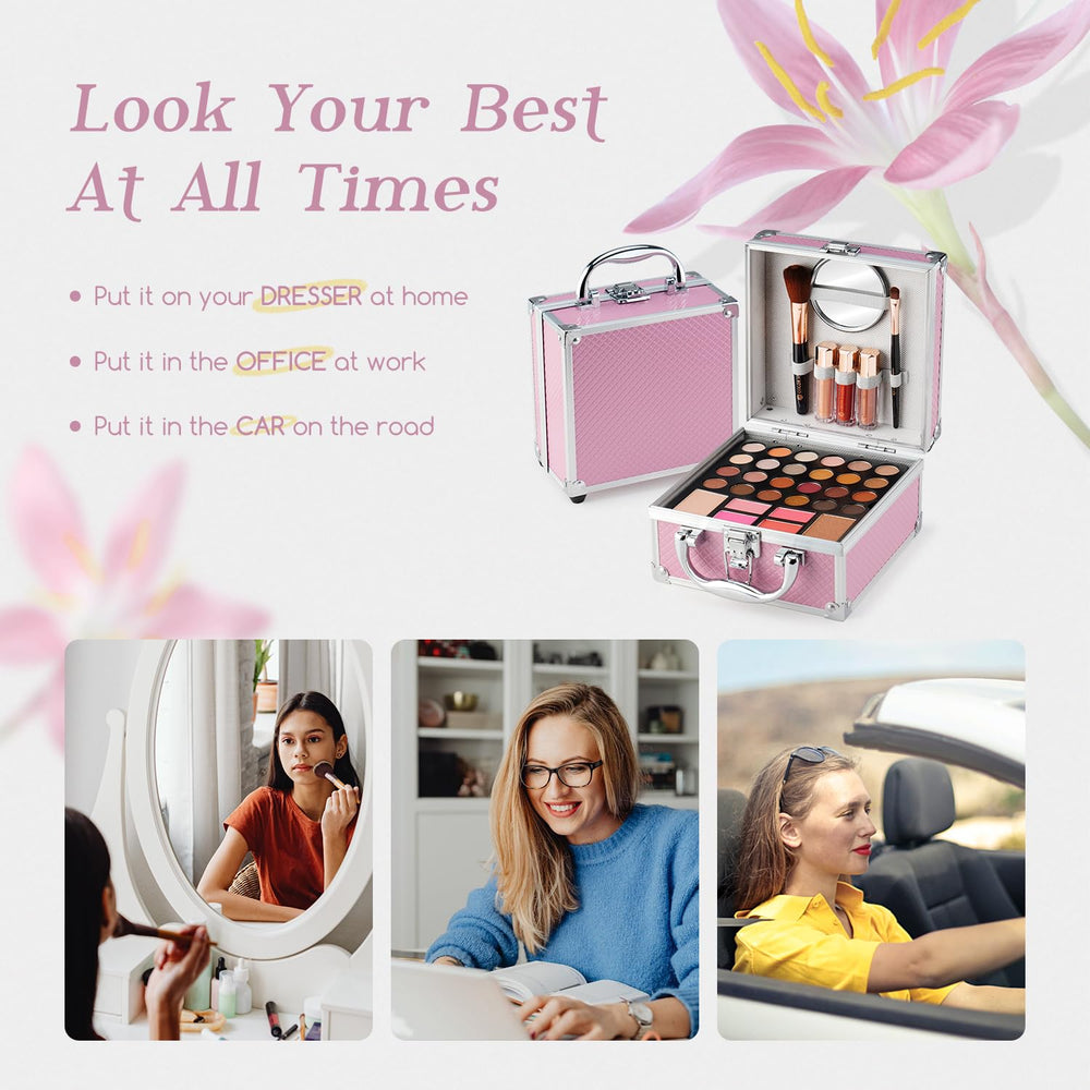 Color Nymph travel-train-case, durable organizer for cosmetics and tools.