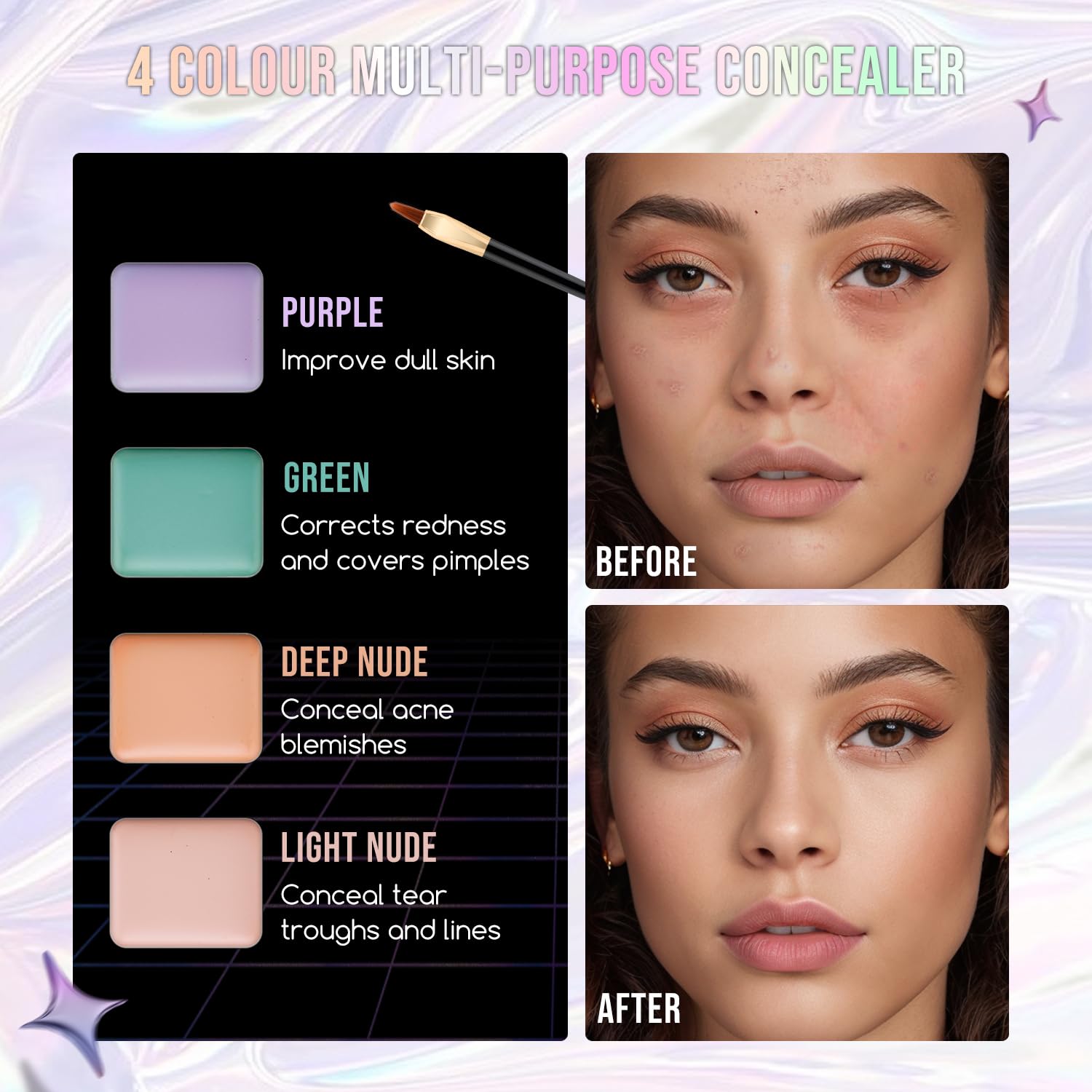 Color Nymph travel-friendly kit ideal for on-the-go touch-ups.